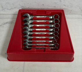 Snap-On OEXS709B 9-Piece SAE Combination Wrench Set Polished Chrome Finish (A1G009595)