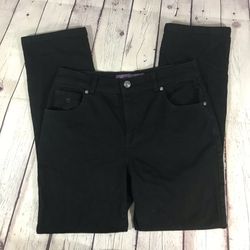 Gloria Vanderbilt “Amanda” Black Jeans Size 8S