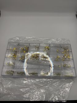 Gold Rhinestone Kit With Picking Pen