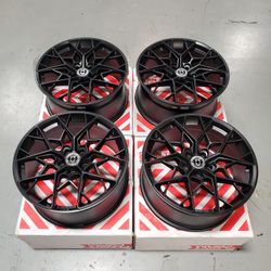 22" HRE FF10 Wheels in Tarmac (Satin Black) Finish 22x10.5 Front and 22x11.5 Rear Fits BMW X5 X6 X7