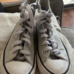 Converse all star silver