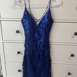 Blue Windsor Dress, Size M 