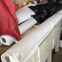 10ft Long White Backdrops