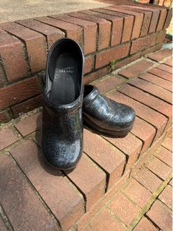 Dansko black glitter