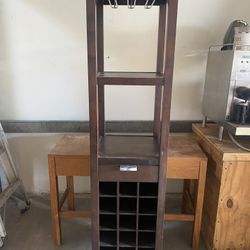 Wine Rack And glass Holder 