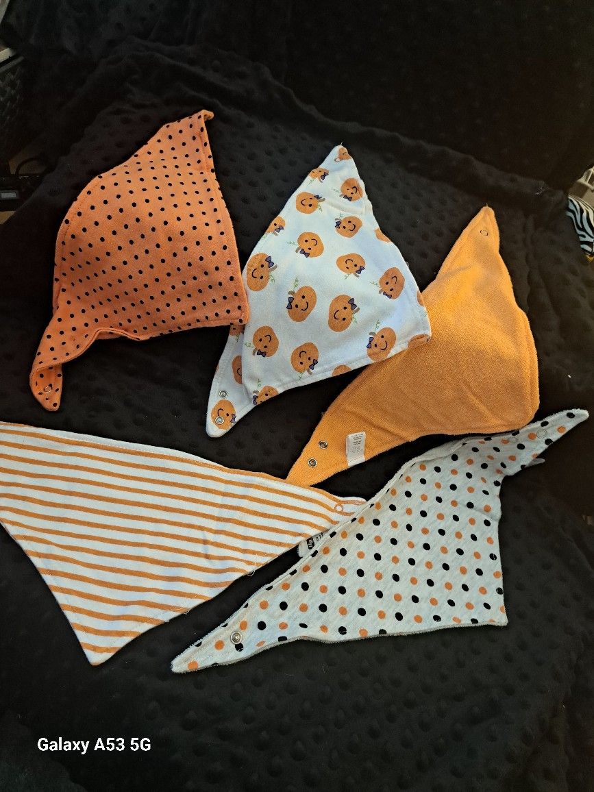 Fall & Halloween Baby Bib Bundle