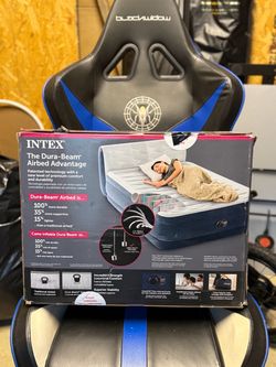 INTEX Queen Air Mattress Like New – Used Only Once.