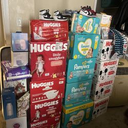 Diapers sizes 1 & 2