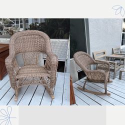 Indoor Outdoor Wicker Rocking Chair
