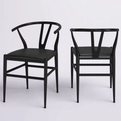 4 leather upholstered side chairs 