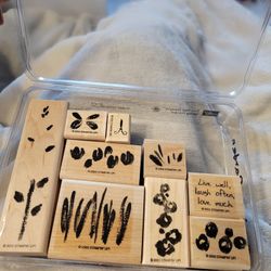 Rubber Stamps Spring Garden Two-step Stampin Up Set
