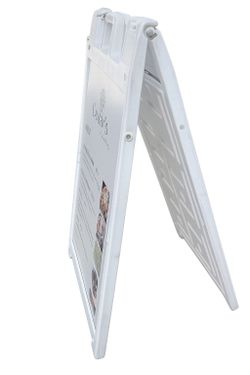 DELUXE PORTABLE DOUBLE-SIDED TRIANGLE STAND