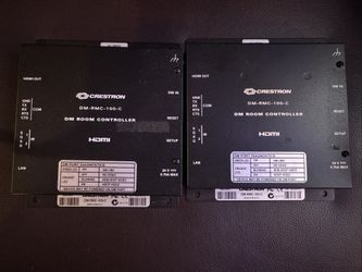 CLEARANCE ALERT: Pair of Crestron DM-RMC-100-C DigitalMedia Room Controllers