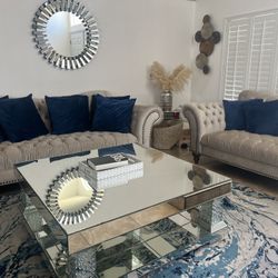 Dining Room Set (Couches , Tables ,mirrors, Lamp, Etc