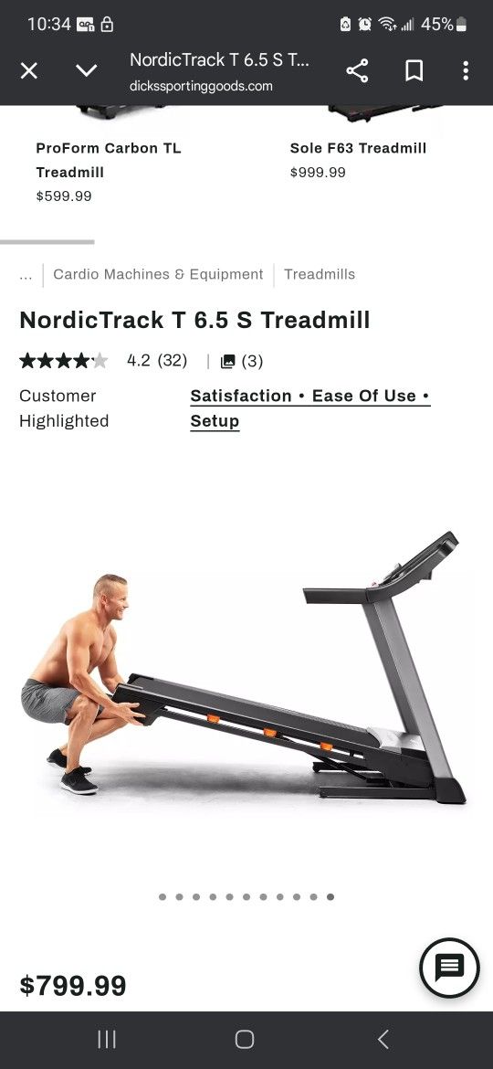 Nordictrack T6 Treadmill Exercidmse Running Machine