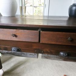 Antique Oak Baker's Table (C 1(contact info removed))