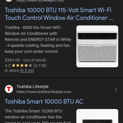 Toshiba Window Unit 