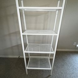 IKEA WHITE METAL SHELF (INDOOR/OUTDOOR)