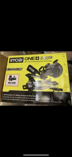 ONE+ HP 18V Brushless Cordless 10 in. Sliding Compound Miter Saw Kit with 4.0 Ah HIGH PERFORMANCE Battery and Charger