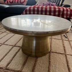 West Elm Marble Coffee Table 