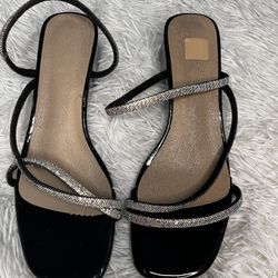 Black Kitten Heels Cute Trendy