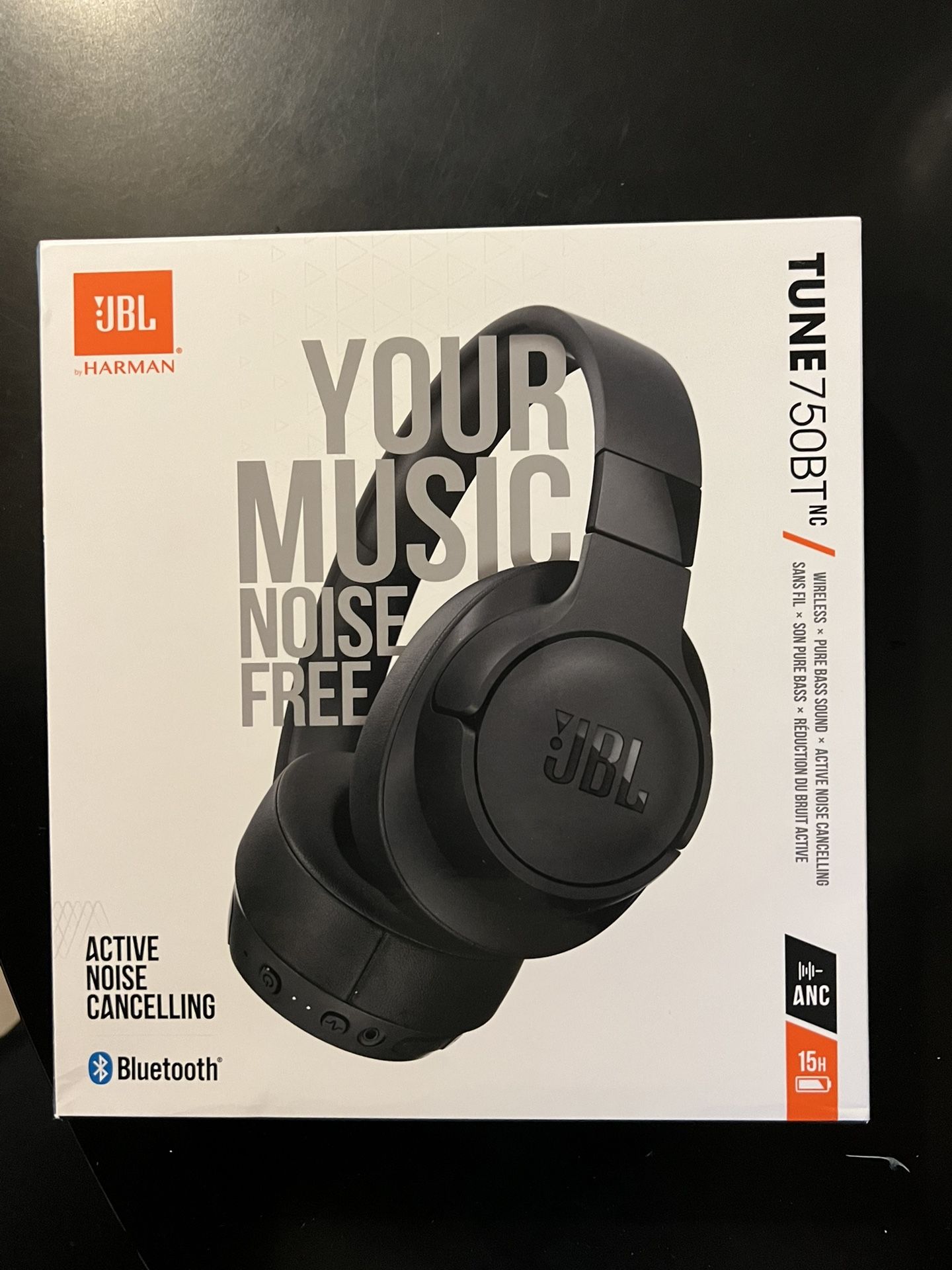 JBL TUNE 750BTNC Wireless Headphones (iPhone Samsung AirPods Beats)
