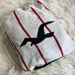 new Hollister beach towel backpack