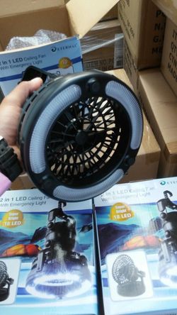 2 in 1 fan and led light