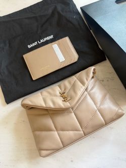 Saint Laurent Quilted Leather Envelope Clutch