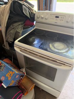 5 burner stove. With warming drawer