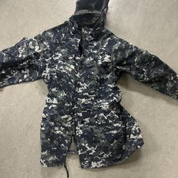Navy Gortex Parka Jacket