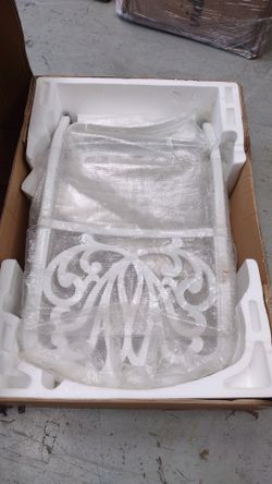 vidaXL Set of 2 Cast Aluminum White Patio Chairs - BRWH-B09HDMMZ25