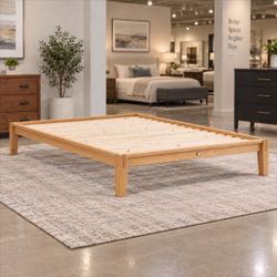 King size Wood Platform Bed Frame