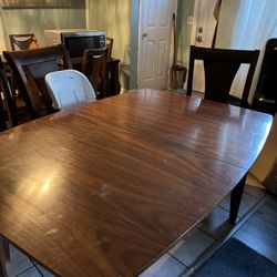 Dining Table With Five Chairs