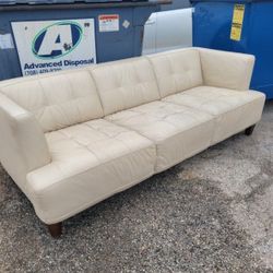 White Leather Sofa