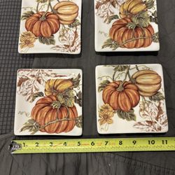 Set Of 4 Fall Plates