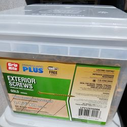 New 2 1/2" Exterior Screws 25Lbs Buckets,  $50 each bucket.