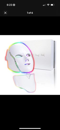 Red Light Therapy Mask for Face – 7 LED Skin Care Device for Anti-Aging & Acne