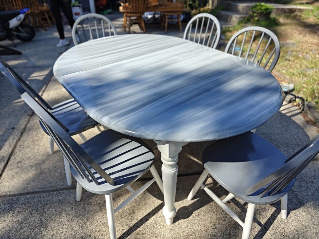 Oak Table And 6 Chairs