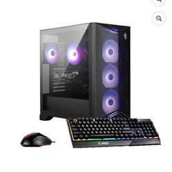 NEW MSI Aegis R2 Gaming Desktop Intel i5-14400F NVIDIA RTX 5050 - 16GB DDR5 1TB SSD Win 11 Black