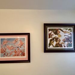 Custom Art: Flying Pigs + Monkey (2 Pieces) 