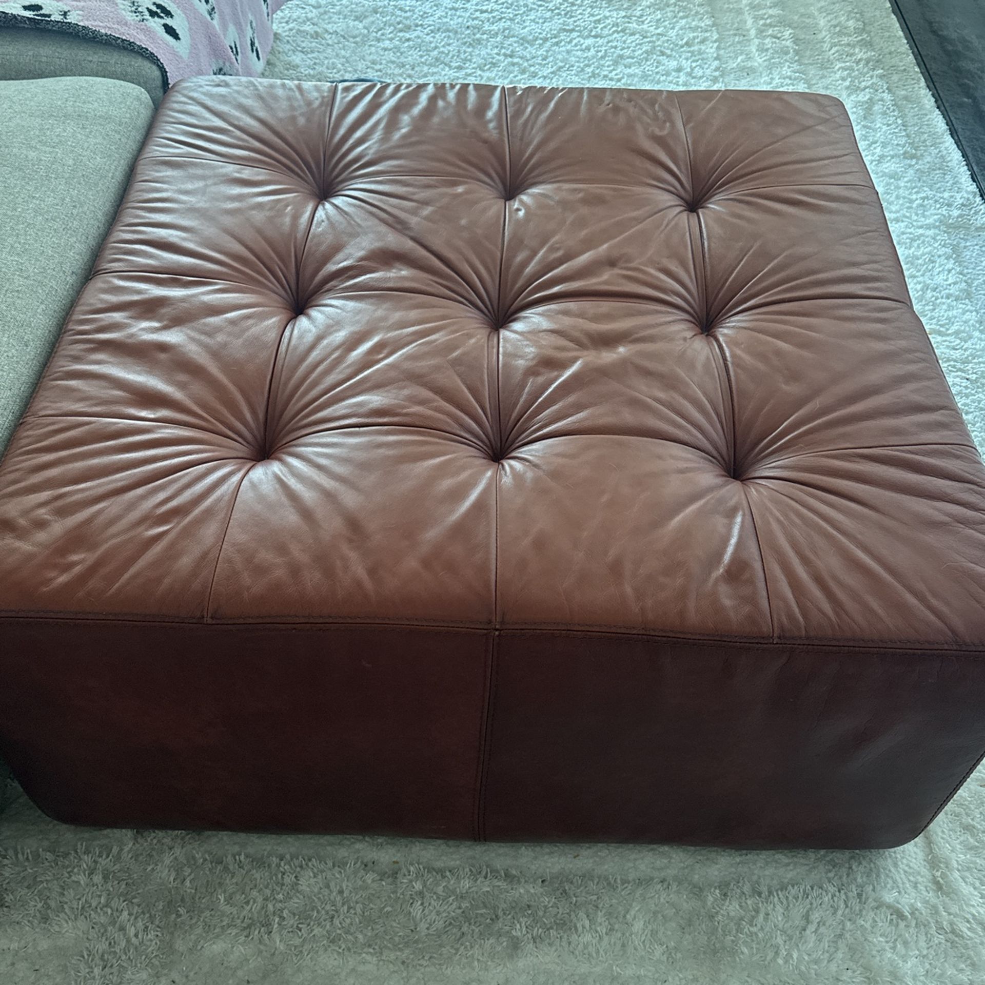 Large Brown Ottoman