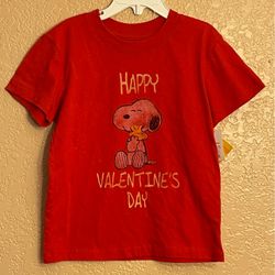 Peanuts Snoopy Happy Valentine’s Day Toddler Shirt New
