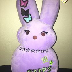 Peeps Emo/ Punk Purple Plush 17”