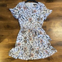 Brand new womans Banana Republic brand blue floral dress up for sale 
