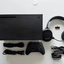 🎮 Microsoft Xbox Series X 1TB Game Console Controller & SteelSeries Headset