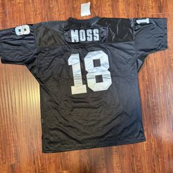 Oakland Raiders New w/tag 2005 Throwback Randy Moss Sz 56 Jersey Mitchell & Ness  