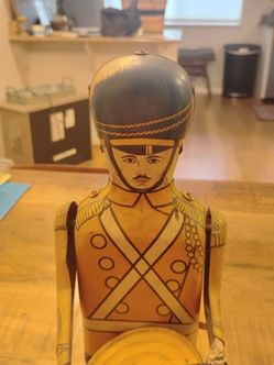 Vintage WOLVERINE NO. 27 TOY DRUMMER Wind Up Toy