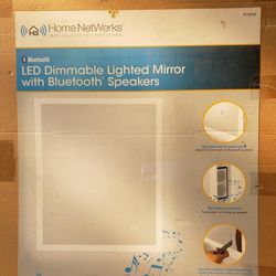 LED Lighted Mirror With Bluetooth Speaker Built In  NEGOTIABLE 