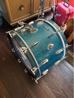 Pearl president kick drum blue sparkle late 60s